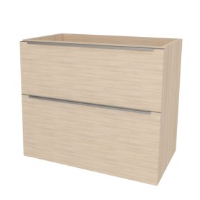 Mereo Mailo, kúpeľňová skrinka 61 cm, chróm madlo, Multidecor, Javor Hard šampanský