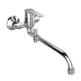 Mereo Nástenná batéria do byt. jadra, Zuna, 100 mm, s ramienkom ø 18 mm - 330 mm, bez prísl.