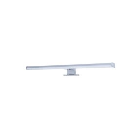 Mereo Led kúpeľňové osvetlenie nad zrkadlo, strieborné, 40 cm, 7 W, 455 lm, 4000 K, IP44, 230 V