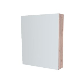 Mereo Kúpeľňová zrkadlová skrinka 60 cm, galerka, 1x dvierka ľavá, Multidecor, Dub Nelson