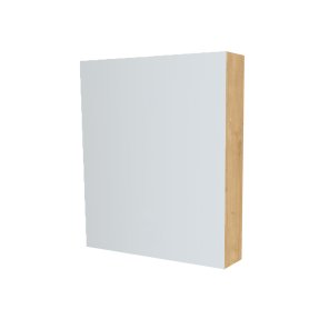 Mereo Kúpeľňová zrkadlová skrinka 60 cm, galerka, 1x dvierka ľavá, Multidecor, Dub Arlington