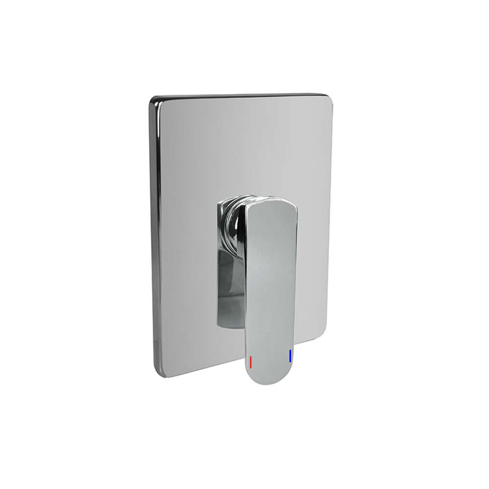 MEREO Sprchová podomítková baterie bez přepínače, Mada, Mbox, hranatý kryt, chrom (CBQ60105MC)