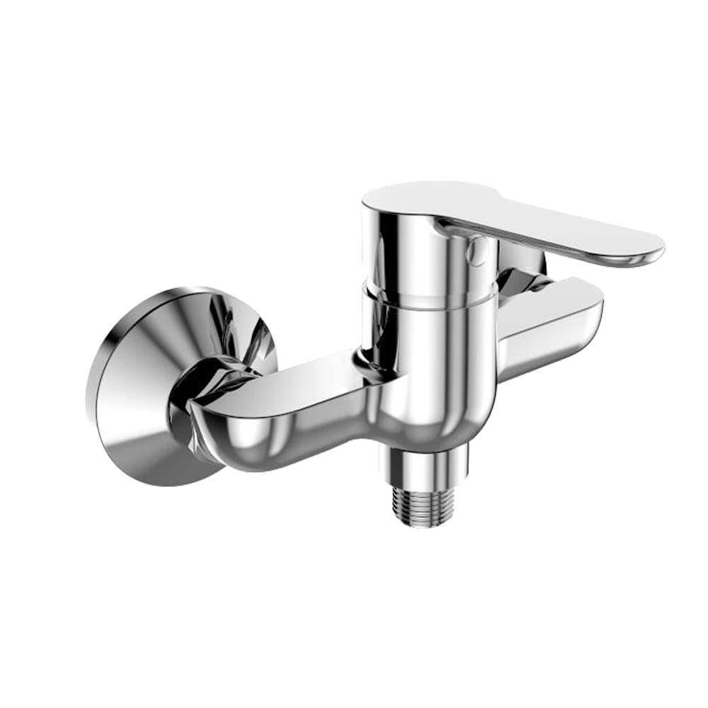 Sprchová nástěnná baterie, Zuna, 100 mm, bez příslušenství, chrom
