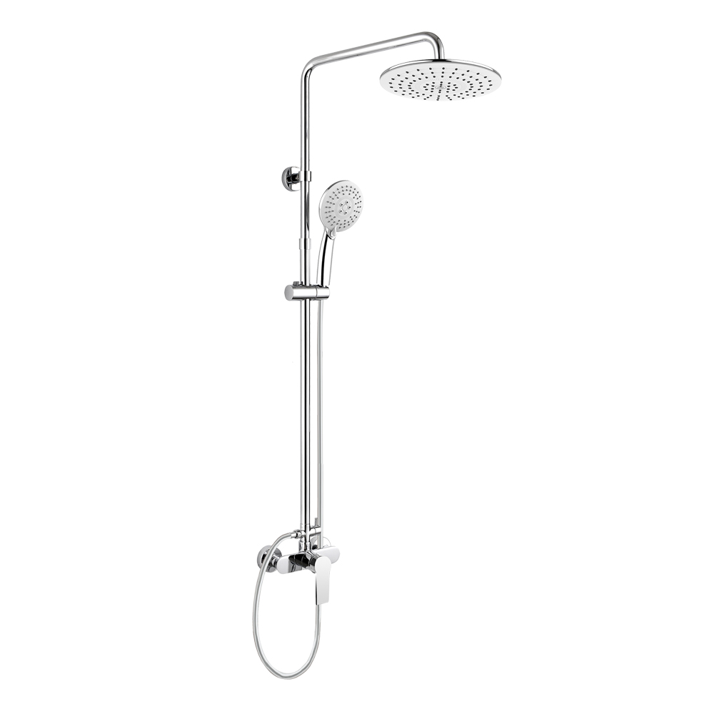 MEREO Dita sprchová baterie s talířovou kulatou sprchou, bílá (CBE60104SHD)