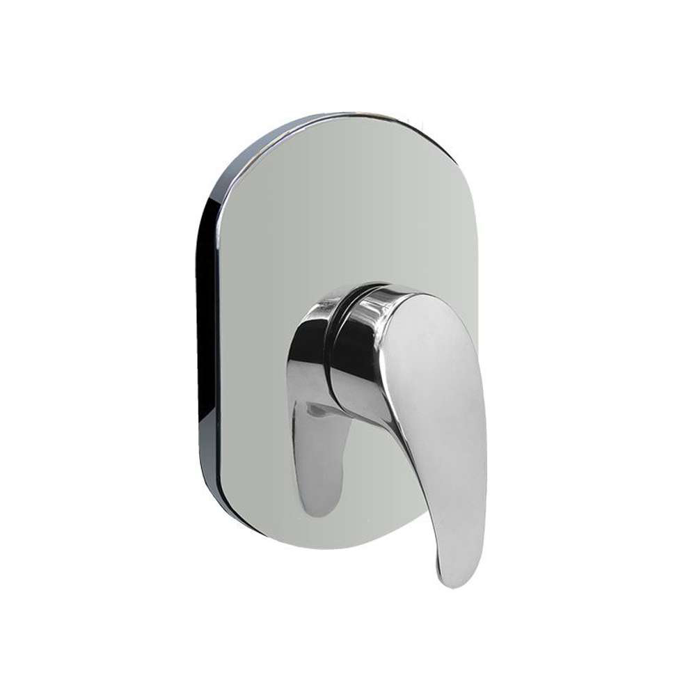 Mereo Sprchová podomítková baterie bez přepínače, Sonáta, Mbox, oválný kryt, chrom
