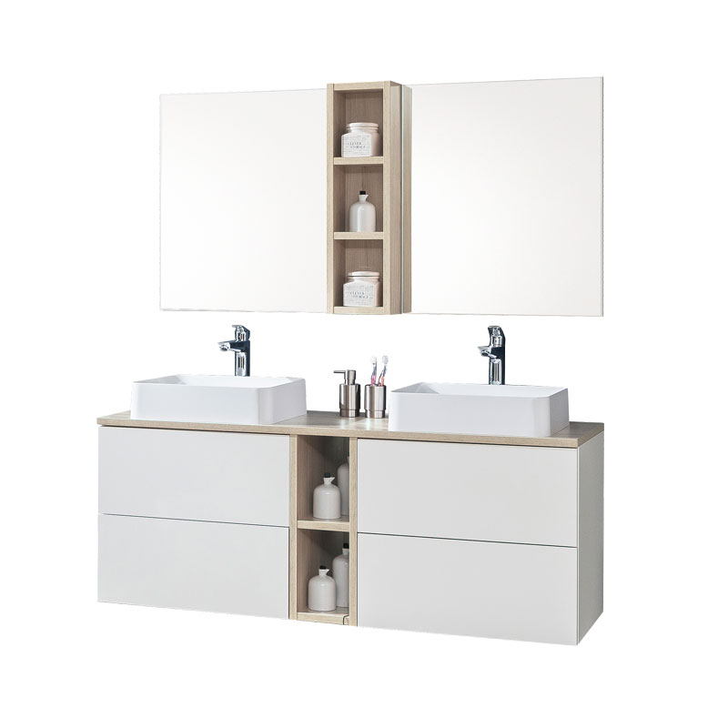 Mereo Aira, koupelnová skříňka s keramickým umyvadlem 121 cm, antracit (CN753)