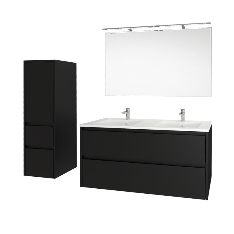 Mereo Opto, koupelnová skříňka 120 cm, černá (CN943SN)