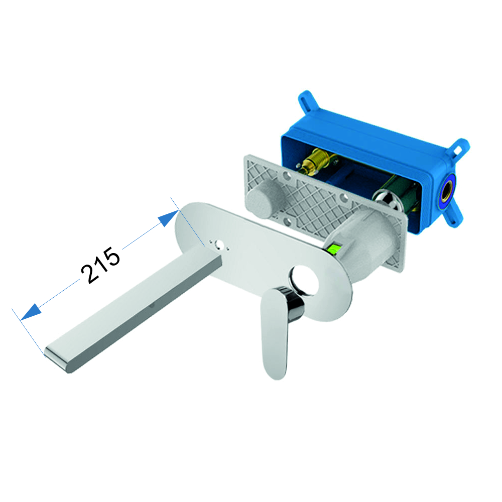 MEREO Viana jednocestná podomítková baterie s ramínkem, s oválným krytem (CBE60105BU)