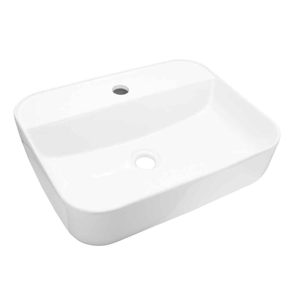 Mereo Umyvadlo na desku bez přepadu, 505x400x135 mm, keramické