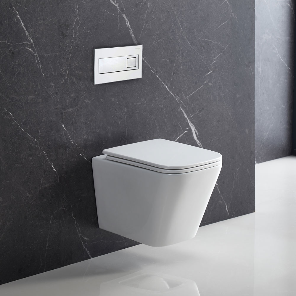 Mereo WC závěsné kapotované, RIMLESS, 490x340x350, keramické, vč. sedátka