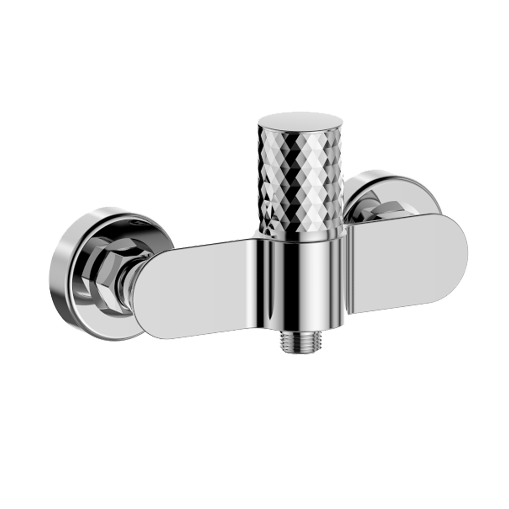 MEREO Sprchová nástěnná baterie diamant, Viana, bez příslušenství, 150 mm, chrom (CBE60103A)