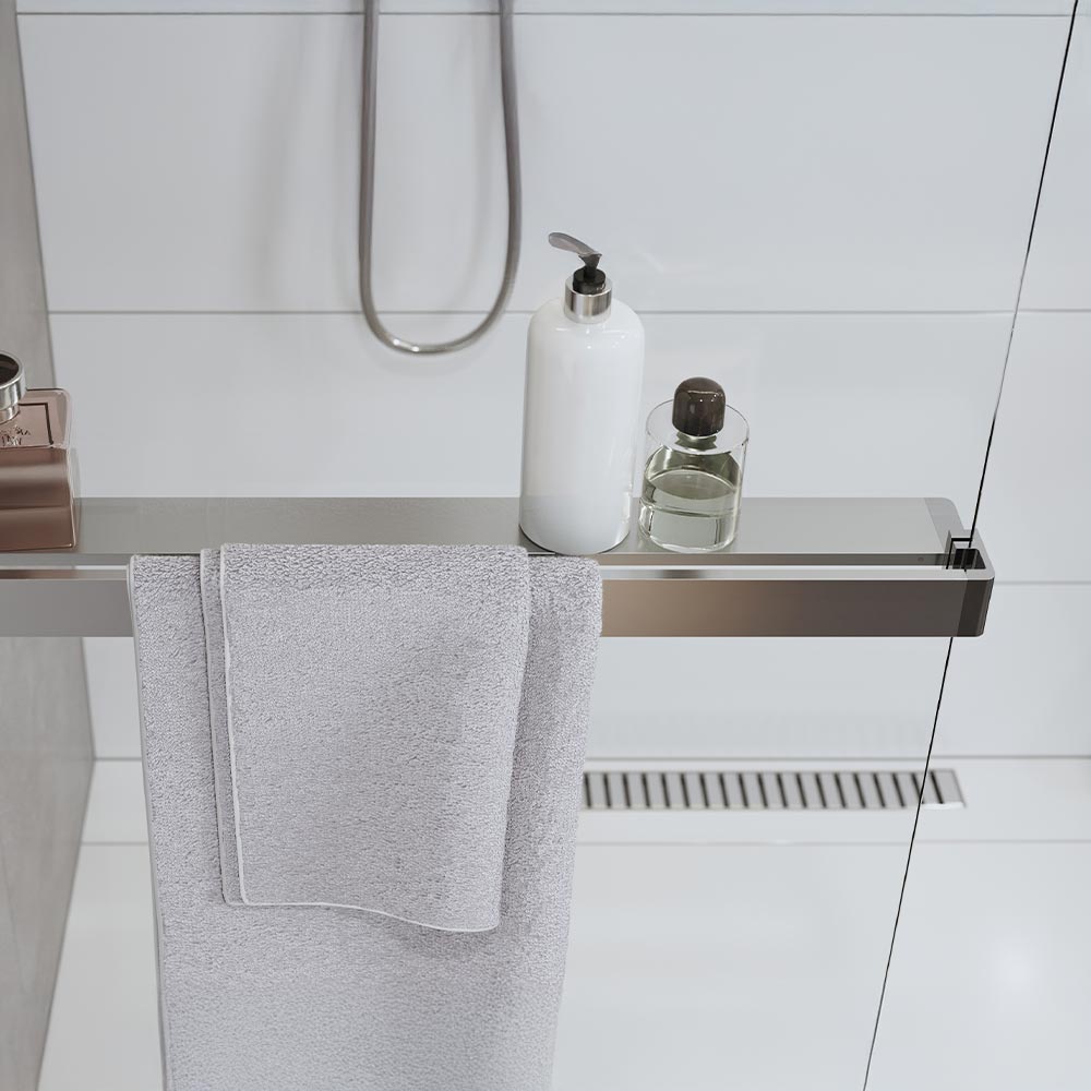 Mereo Polička k WALK IN do rostoru, 140 cm, chrom ALU (CK10621PD)