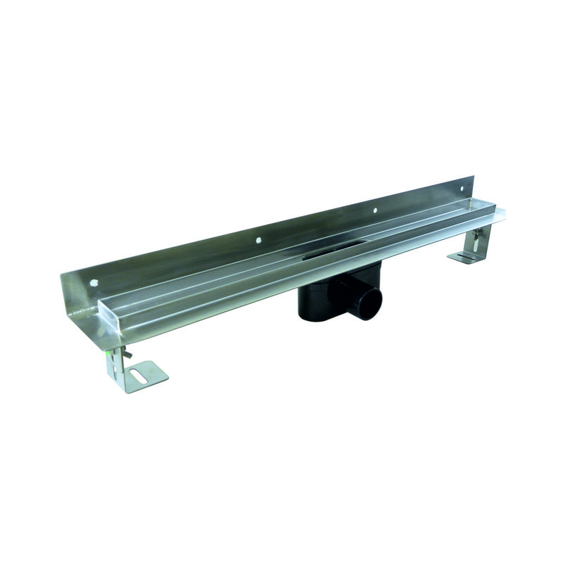 Mereo Sprchové set: LIMA, trojdílné, zasunovací, 80x190 cm, chrom ALU, sklo Point, žlab ke stěně