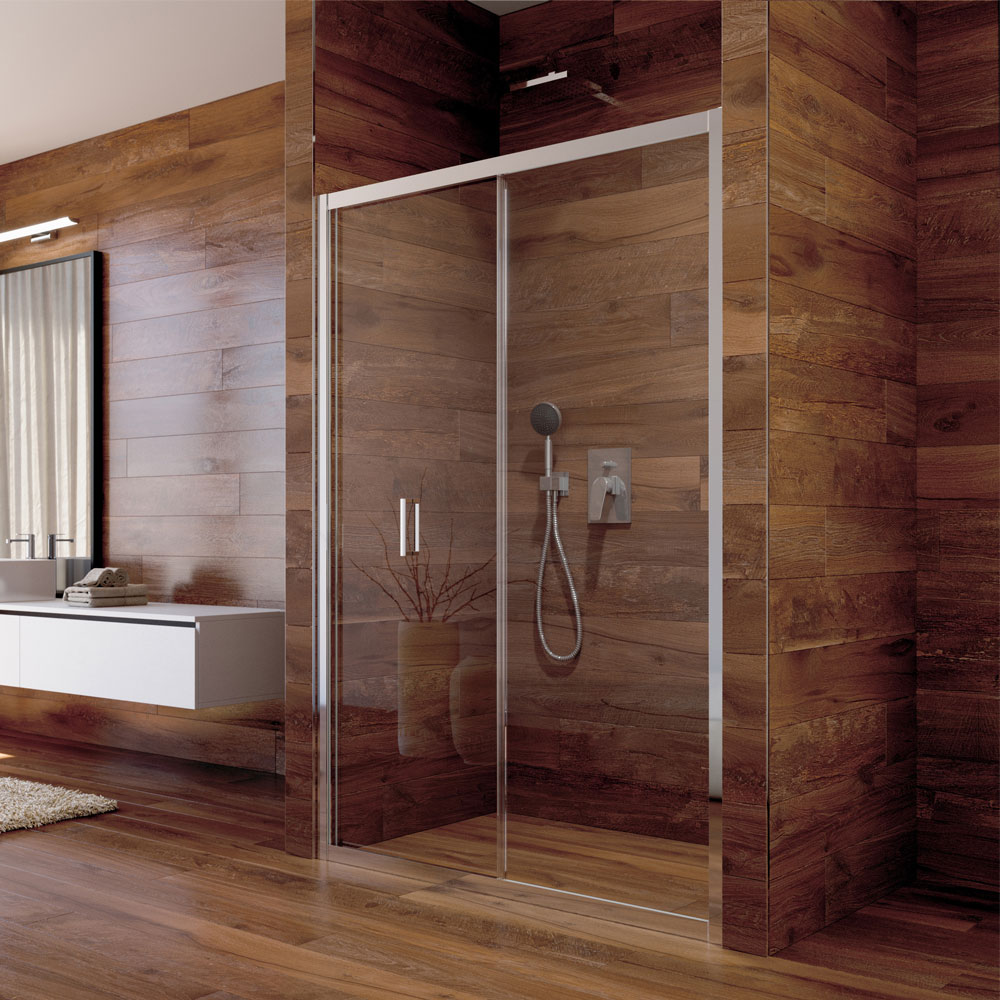 MEREO Sprchové dveře, Lima, zalamovací, 80x190 cm, chrom ALU, sklo Čiré 6 mm (CK80113K)