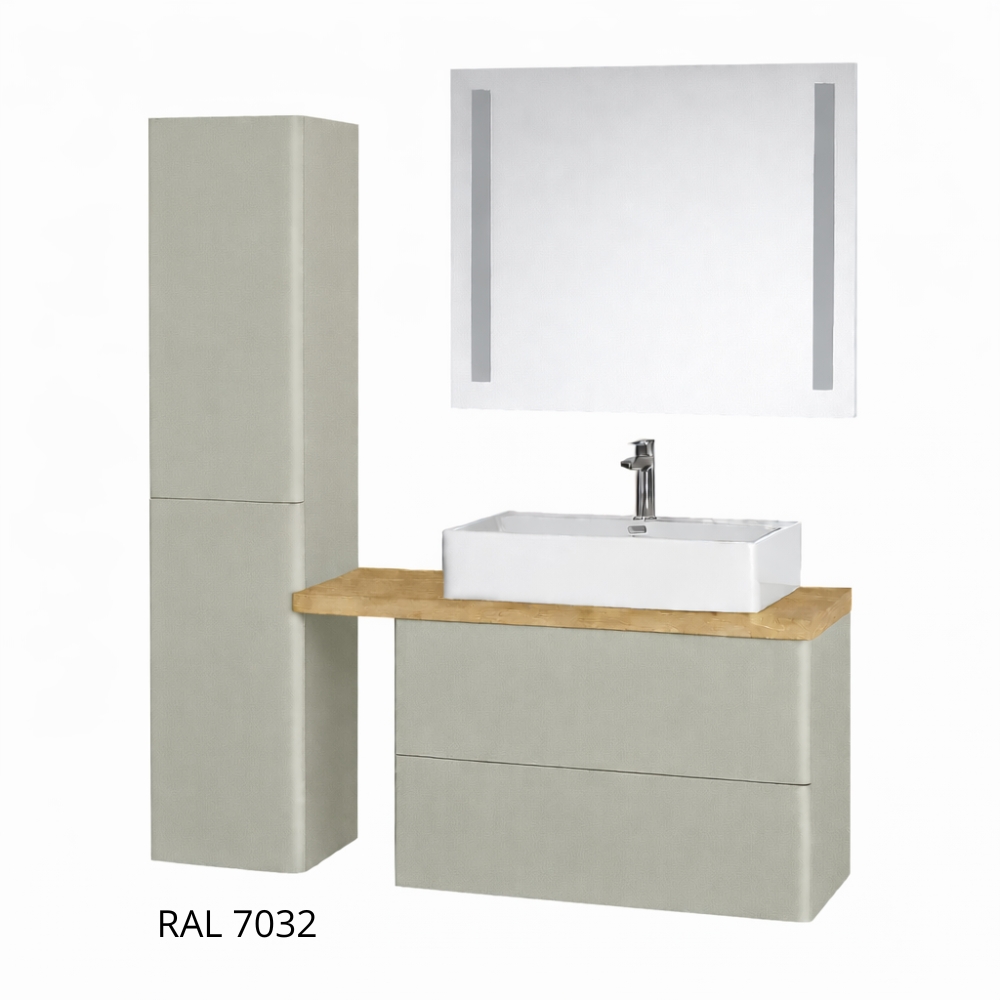 Mereo Siena, koupelnová galerka 64 cm, zrcadlová skříňka, multicolor - RAL lesk