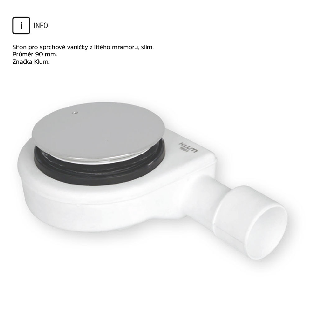 Mereo Obdélníková sprchová vanička, 100x80x3 cm, bez nožiček, litý mramor