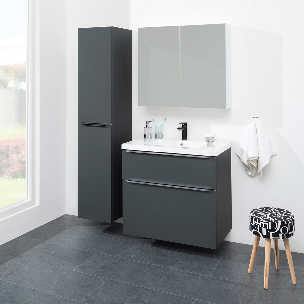 MEREO Mailo, koupelnová skříňka 101 cm, dub Riviera, chrom madlo (CN522S)