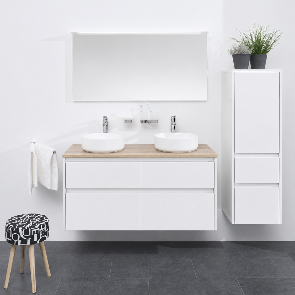 Mereo Opto, koupelnová skříňka 120 cm, bílá (CN913SN)