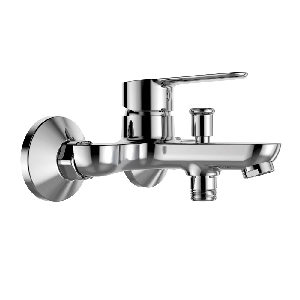 Mereo Vanová nástěnná baterie, Zuna, 100 mm, bez příslušenství, chrom