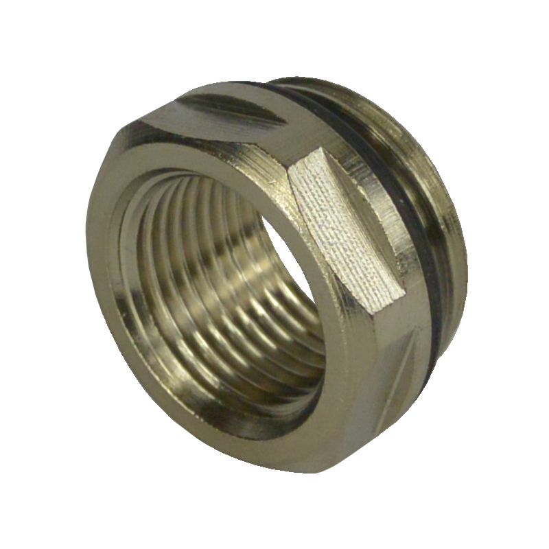 KLUM Redukce niklovaná s "O“ kroužkem, 1/2" x 3/8“ (CR186)