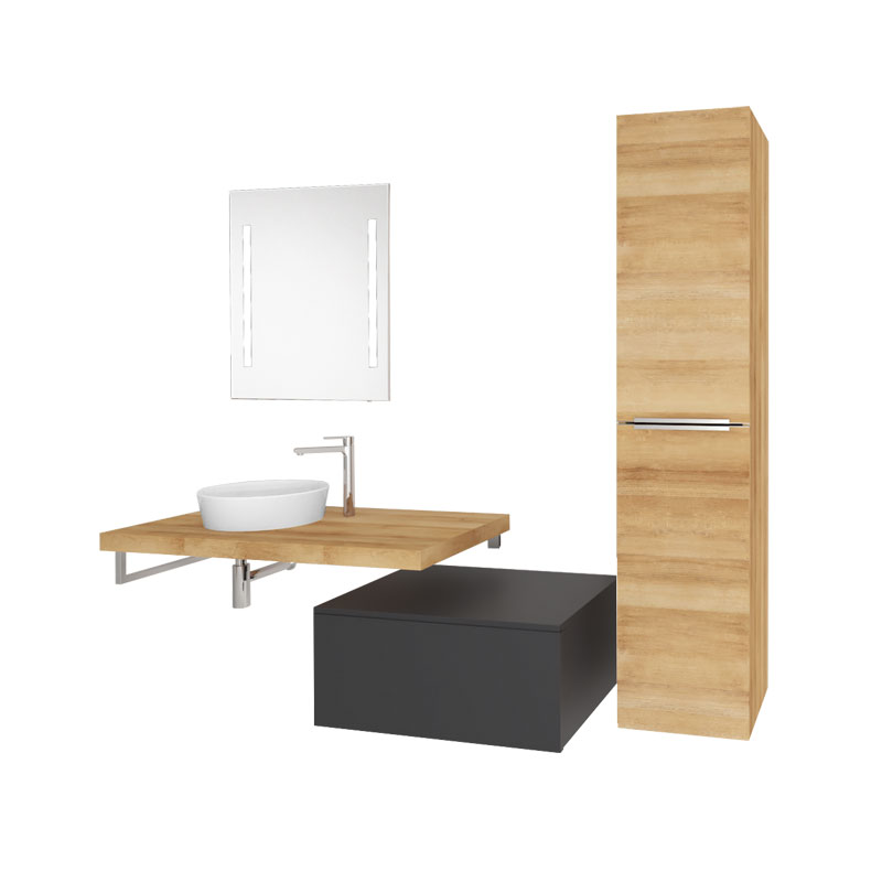 MEREO Umyvadlo na desku bez přepadu, 355x120 mm, kulaté, keramické - pro zaslání balíkem (UC363612CP)