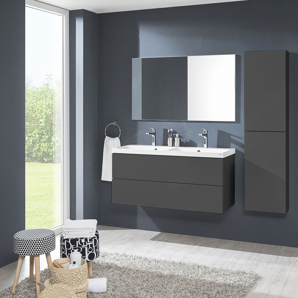 MEREO Aira, koupelnová skříňka 81 cm, antracit (CN751S)