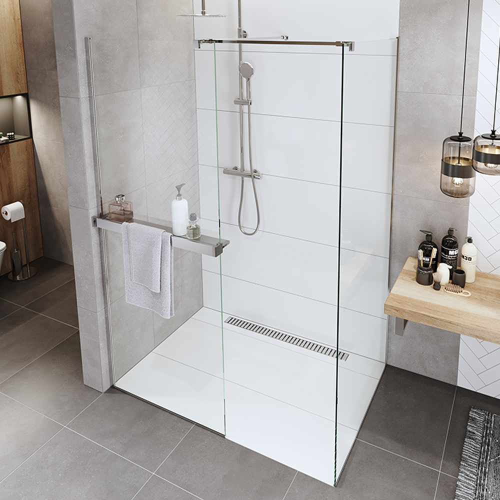 Mereo Polička k WALK IN, 140 cm, chrom ALU