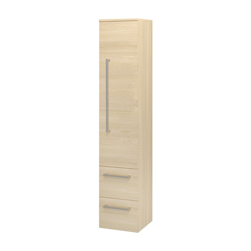 MEREO Bino, koupelnová skříňka vysoká 163 cm, pravá, dub Sand Barbera (CN638)
