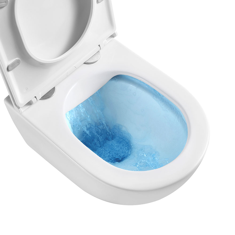 Mereo WC závěsné kapotované, RIMLESS, 490x370x360, keramické, vč. sedátka CSS123, 8ks