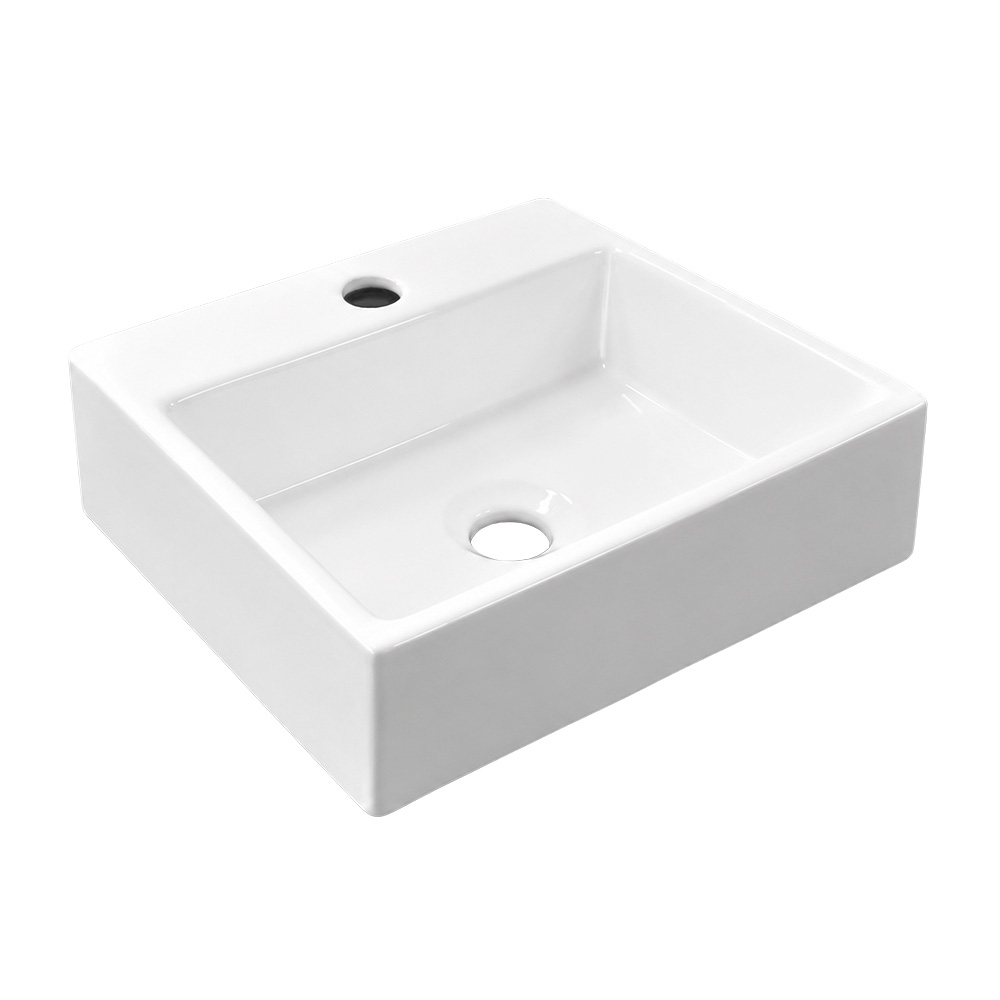 Mereo Umyvadlo na desku i zavěšení bez přepadu, 330x290x110 mm, keramické