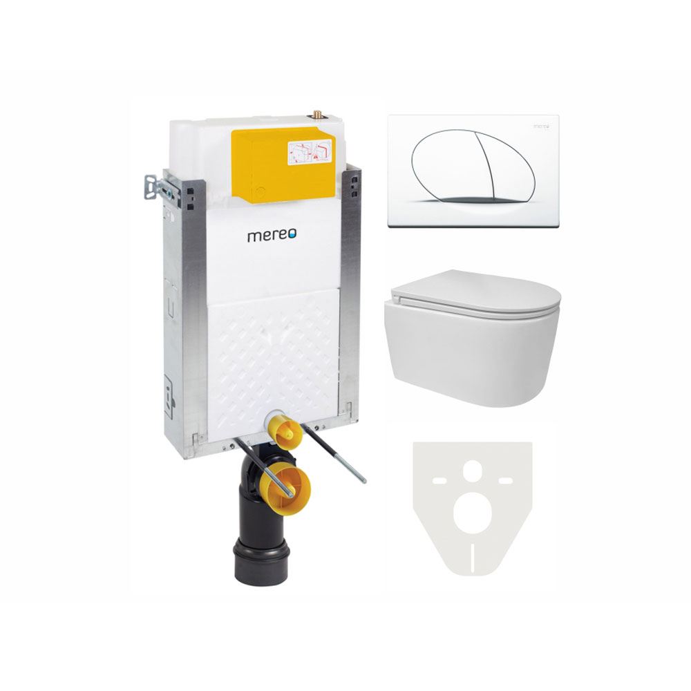 MEREO WC komplet pro zazdění s příslušenstvím (MM01SETRA)