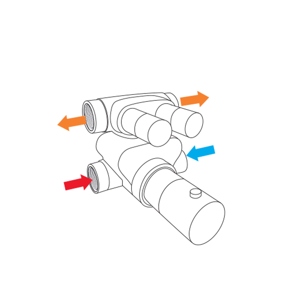 MEREO Vanový set s termostatickou podomítkovou baterií, 2-cestná (CB60106TB5)