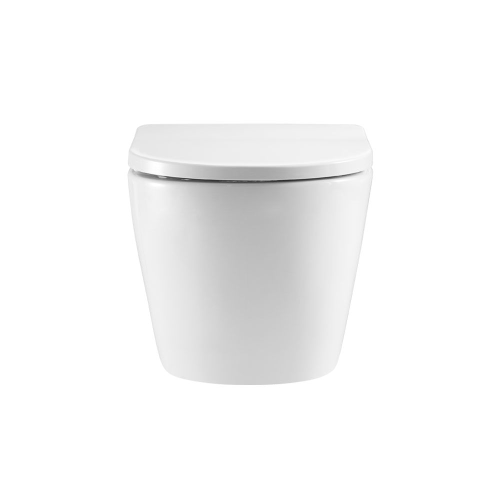 Mereo WC závěsné kapotované, Smart Flush RIMLESS, 490x370x360, keramické, vč. sedátka CSS115SN