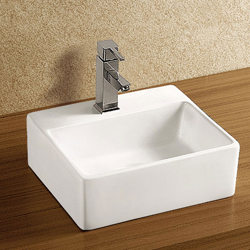 Mereo Umyvadlo na desku i zavěšení bez přepadu, 330x290x110 mm, keramické