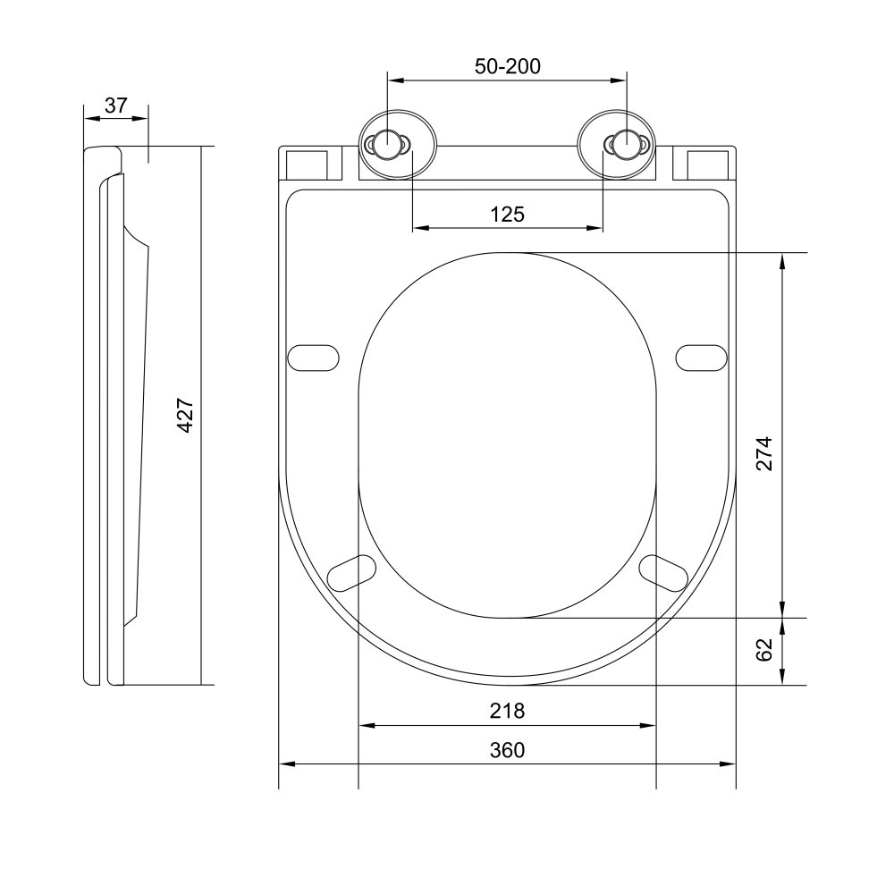 Mereo WC kombi, vario odpad, kapotované, Smart Flush RIMLESS, keramické vč. sedátka