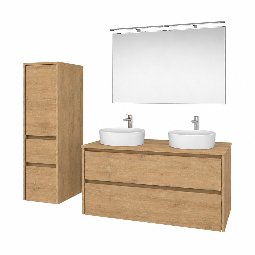 Mereo Opto, koupelnová skříňka 120 cm, dub Riviera (CN923SN)