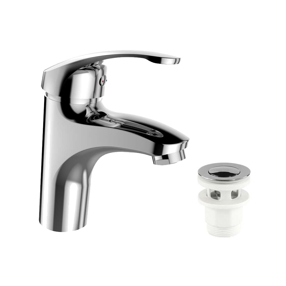 MEREO Umyvadlová stojánková baterie, Sonáta,  s clic-clac CH03P, chrom (CB10104NC)