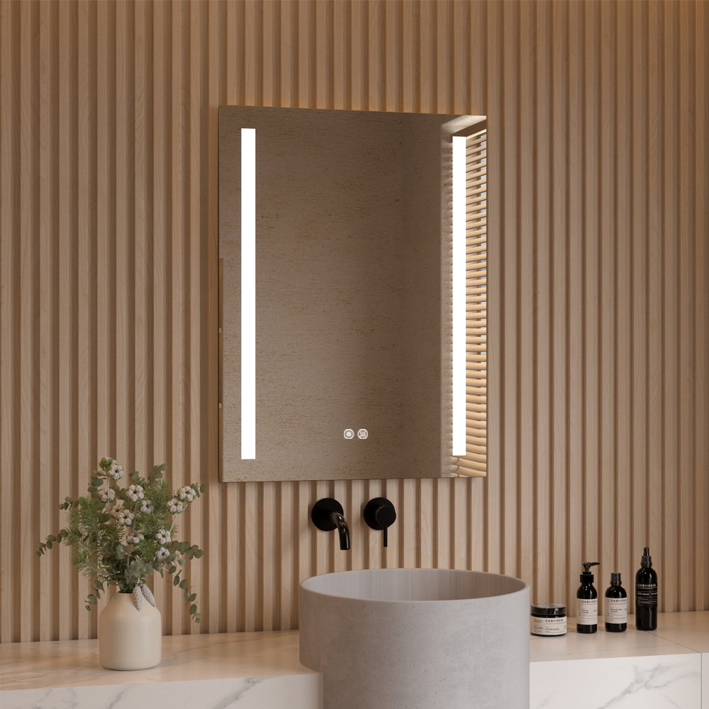 Mereo Zrcadlo 60x80 cm s LED osvětlením a odmlžováním