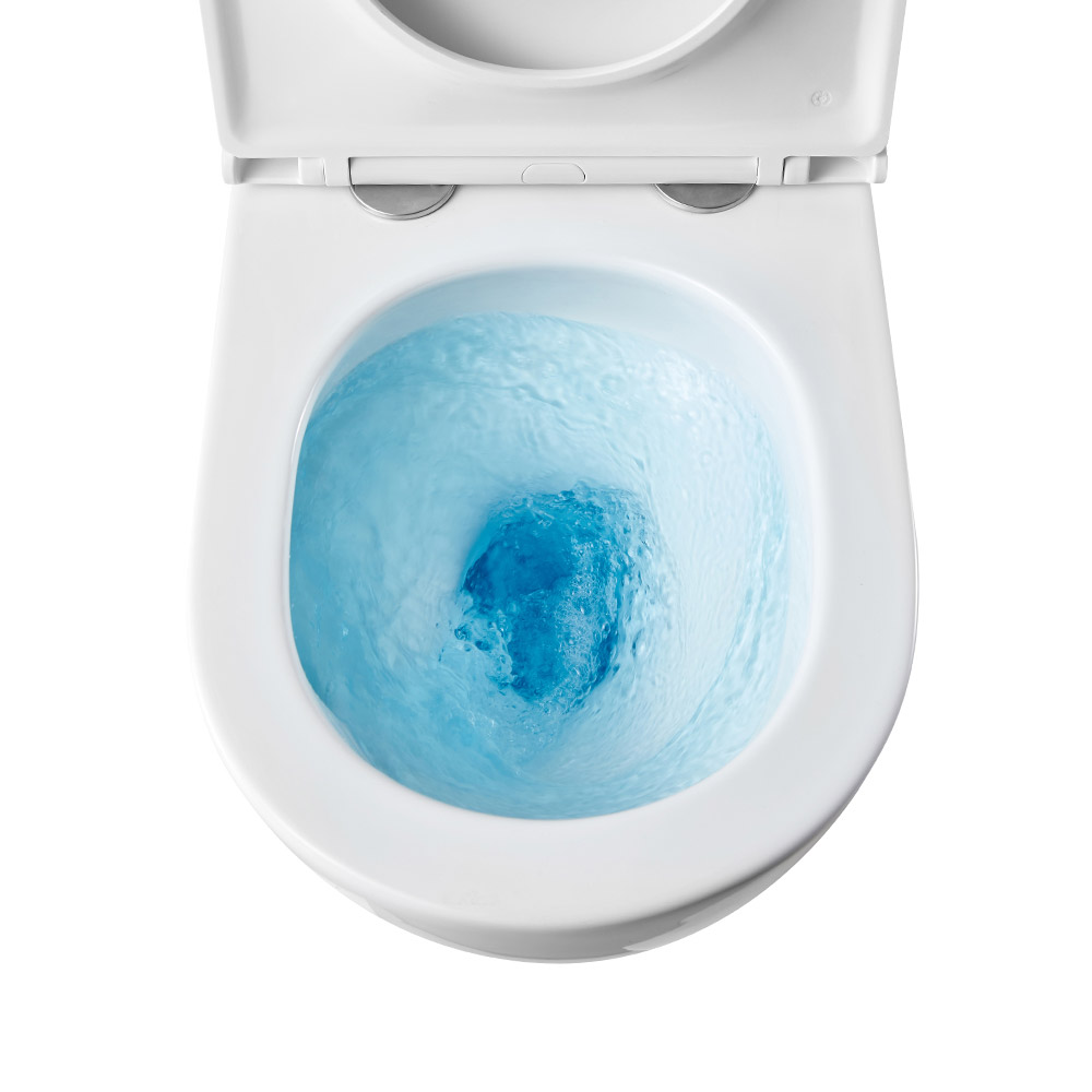 Mereo WC set - Smart flush rimless WC oblé, modul pro sádrokarton, bílé hranaté tlačítko
