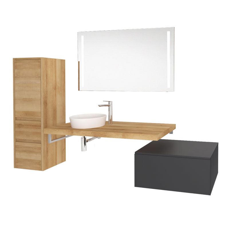 MEREO Umyvadlo na desku bez přepadu, 355x120 mm, kulaté, keramické - pro zaslání balíkem (UC363612CP)