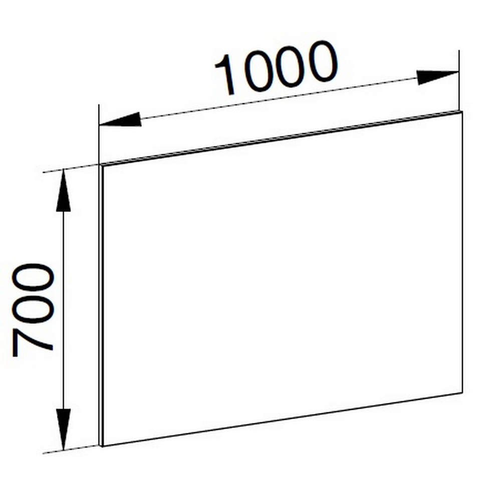 MEREO Zrcadlo 1000x700x20 mm (CN694)