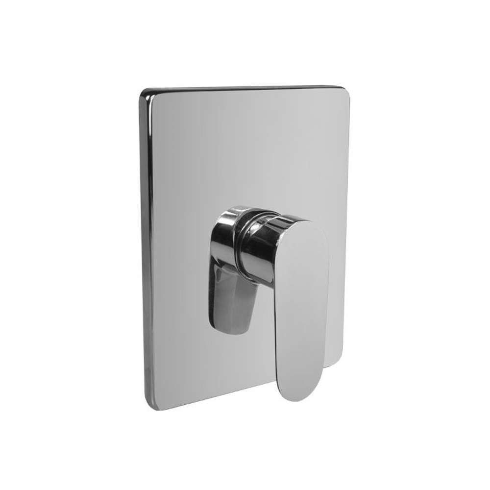 Sprchová podomítková baterie bez přepínače, Viana, Mbox, hranatý kryt, chrom