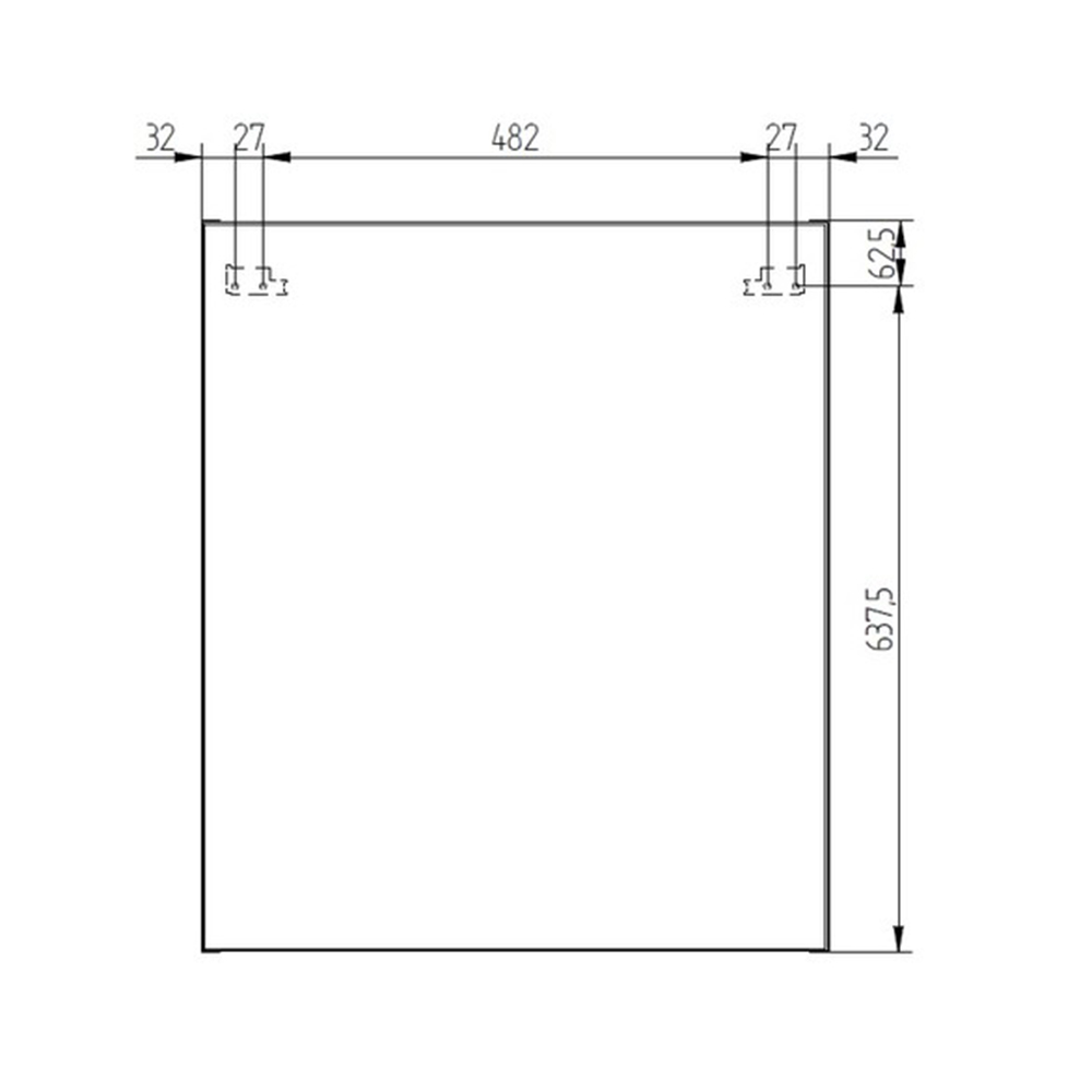 Mereo Aira, Mailo, Opto, Vigo, Ponte koupelnová galerka 60 cm, zrcadlová skříňka, dub Riviera