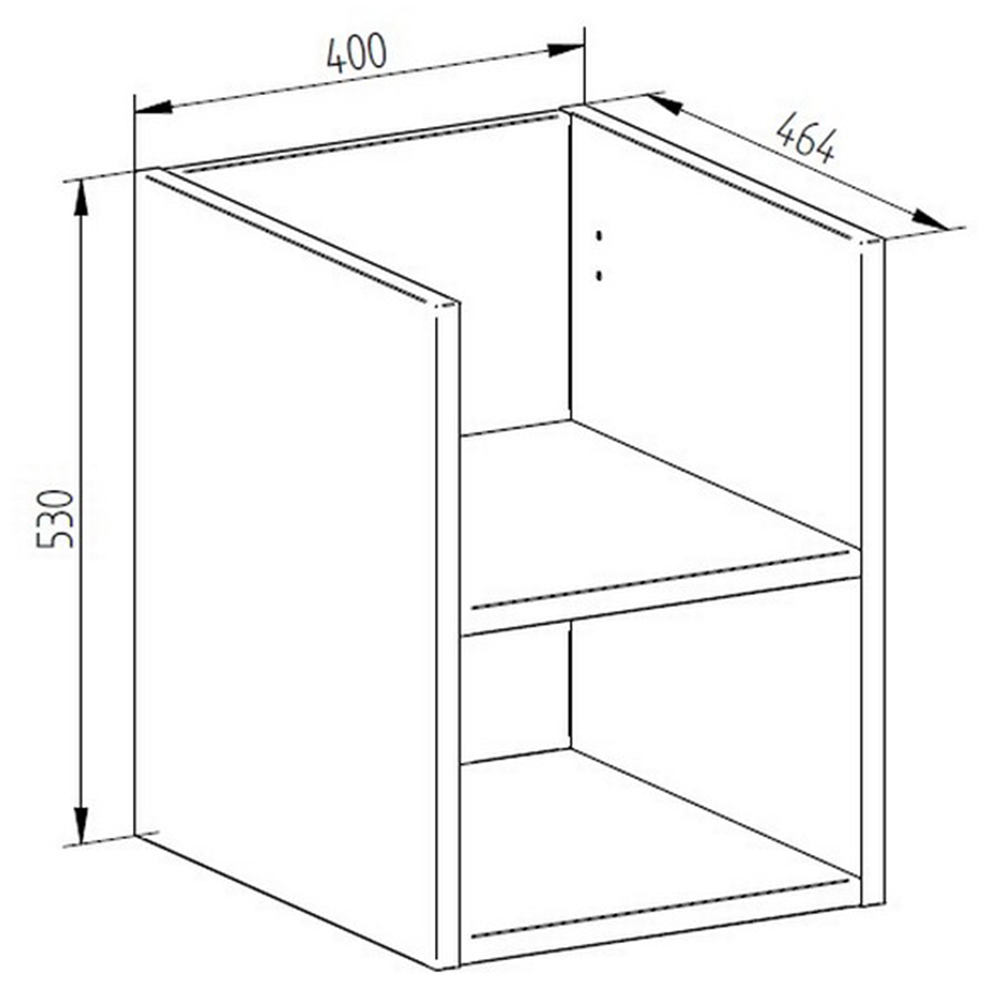 MEREO Aira, koupelnová skříňka 40 cm, spodní, bílá (CN715S)