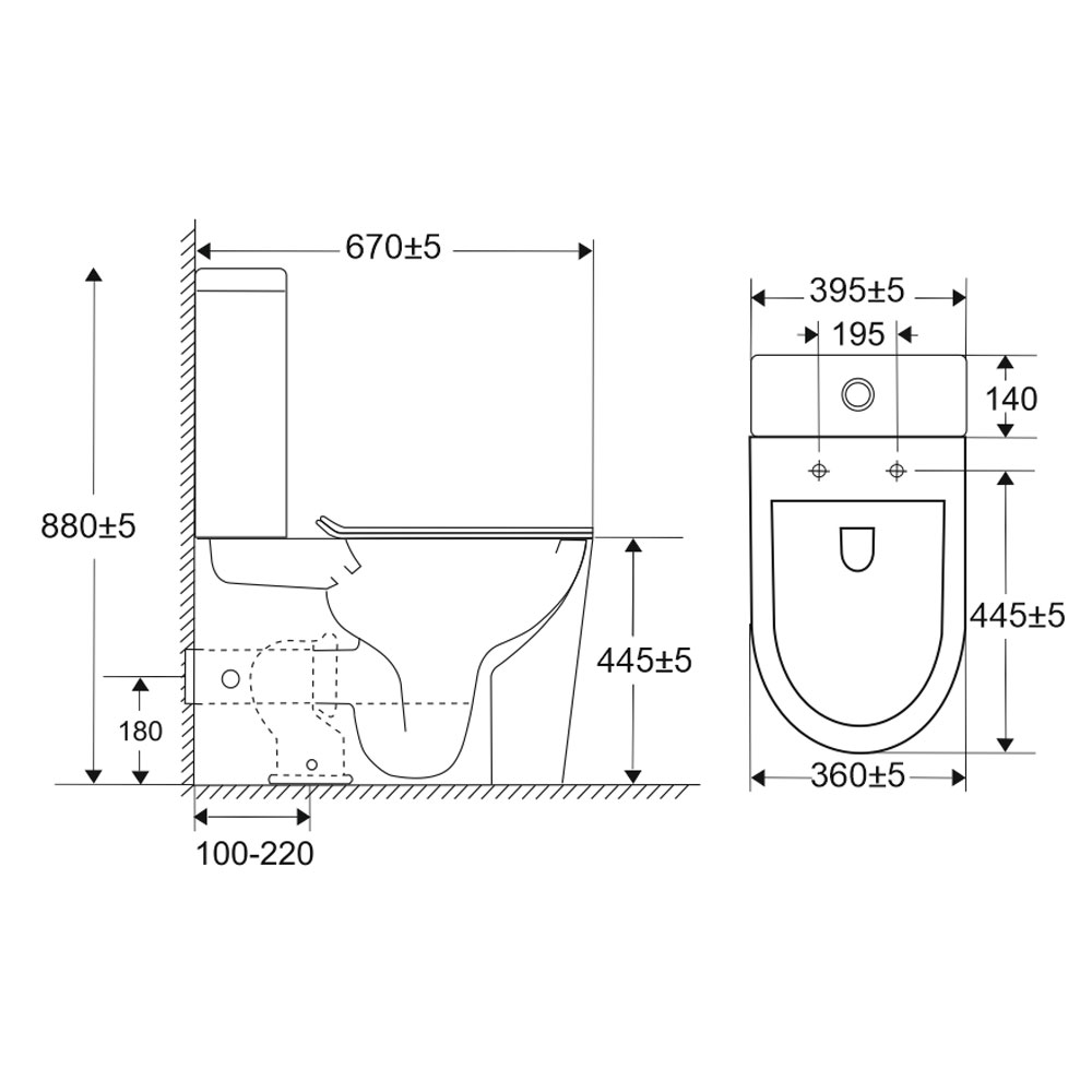 Mereo WC kombi, vyvýšené, vario odpad, kapotované, Smart Flush RIMLESS, keramické vč. sedátka