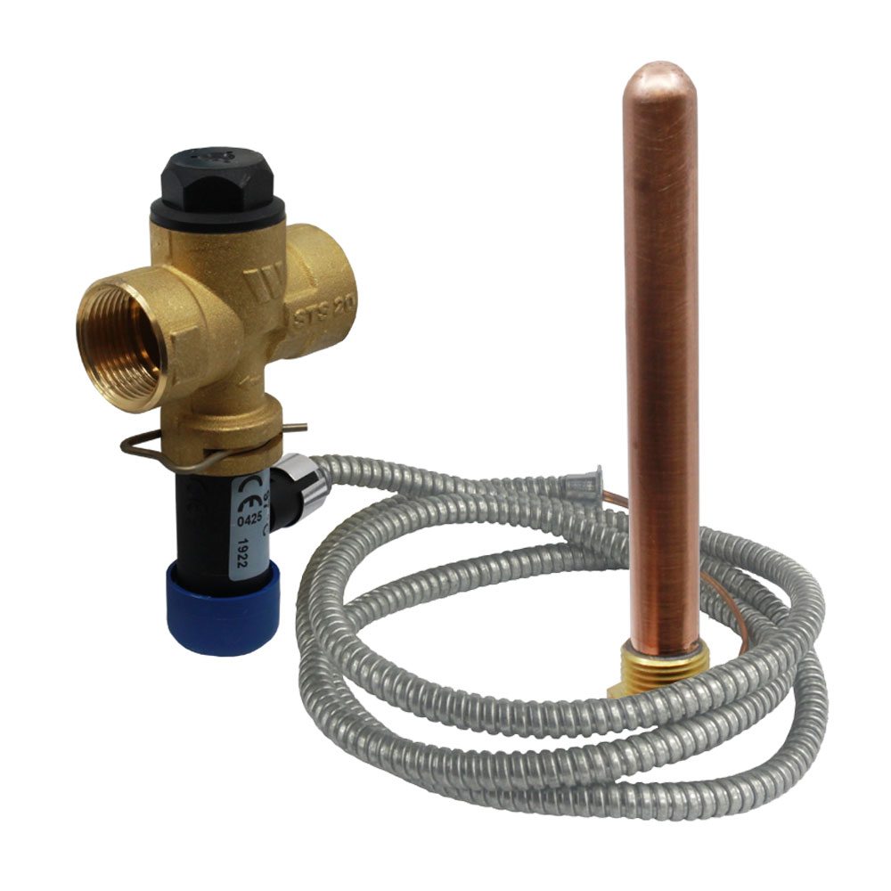 KLUM Termostatický ventil bezpečnostní WATTS STS 20.S - 3/4" pro chladící smyčku (WA295)