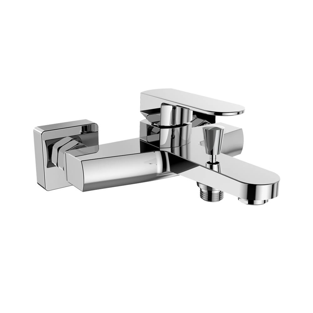 MEREO Vanová nástěnná baterie, Mada, 150 mm, bez příslušenství, chrom (CBQ90103M)