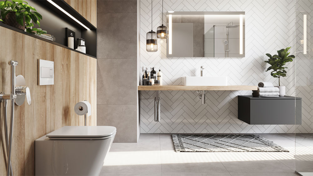 MEREO Konzole nerezová pod nábytkovou desku - oblá (CN102K)