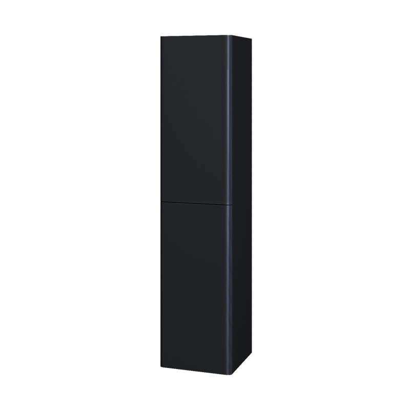 Mereo Siena, koupelnová skříňka 155 cm vysoká, L/P, černá mat