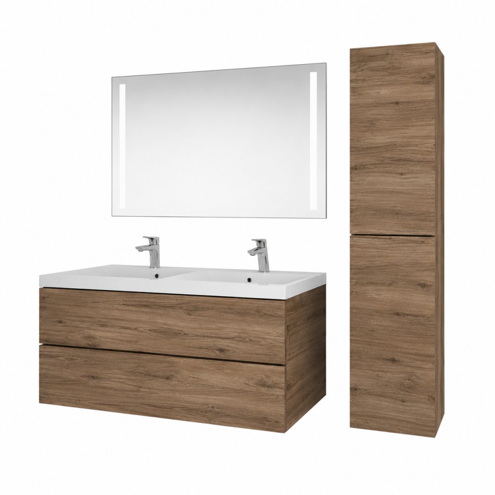 Mereo Aira, koupelnová skříňka 120 cm, dub Halifax (CN743SN)